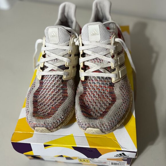 Adidas Ultra Boost Size 11.5 Red, Cream & White Running Shoes main image 6